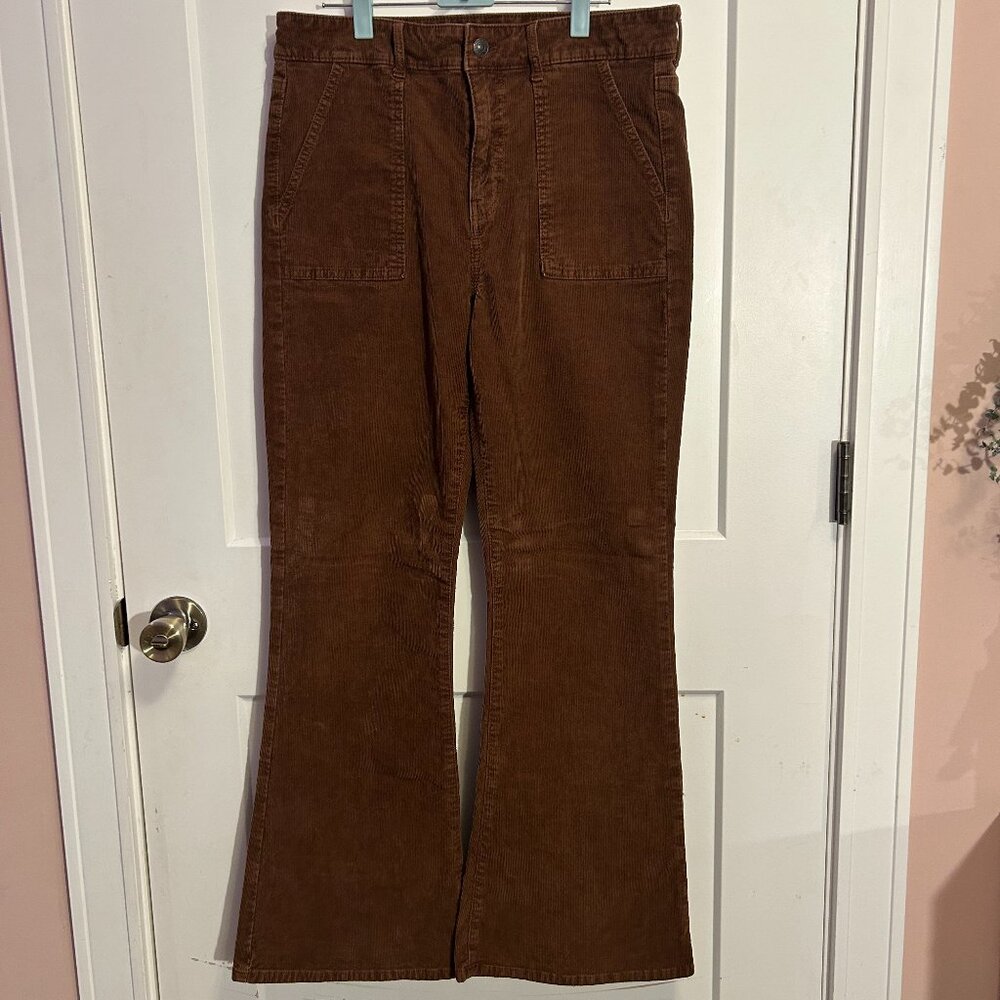 AE Corduroy Super High-Waisted Flare Pants